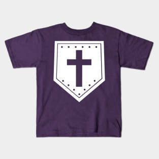 Wooden Shield - Minimalist Kids T-Shirt